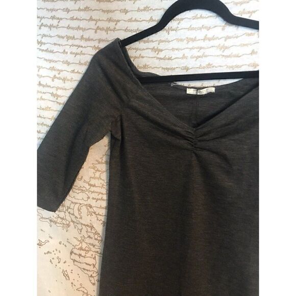 ZARA Womens Medium Grey Draped Dress TRF Bodycon Ref 5644/287.  G - Picture 2 of 6